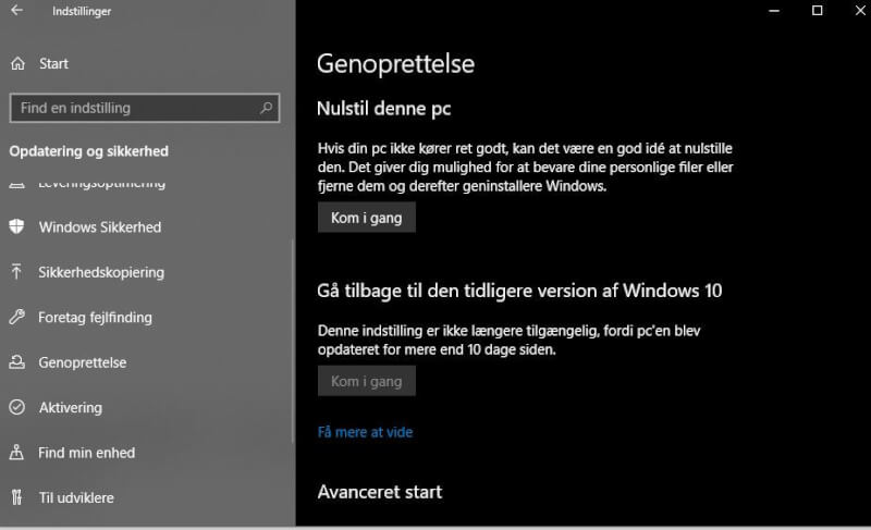 genoprettelse Windows 10 maj 2020.JPG